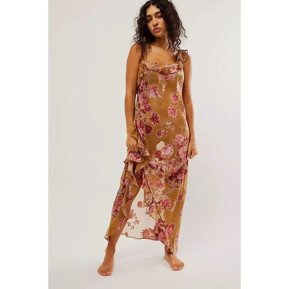 Free People Bed Of Roses Slip Dress